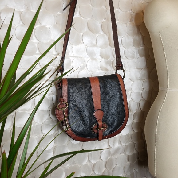 Fossil Handbags - FOSSIL Vintage Reissue Flap Leather Crossbody bag